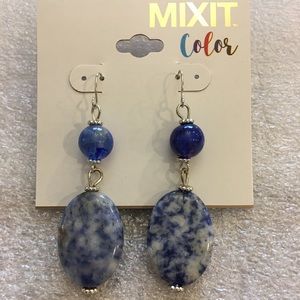 MIXIT Color ~ Blue Core ~ Drop Earrings